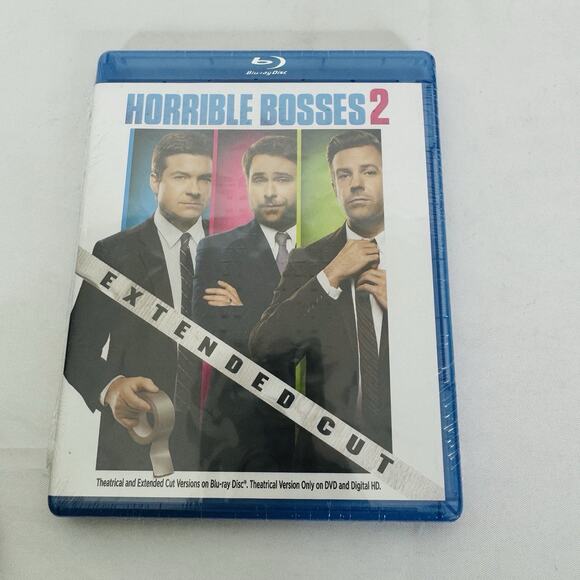 Horrible Bosses 2 (Blu-ray, 2014, Extended Cut) New Unopened - Picture 1 of 3
